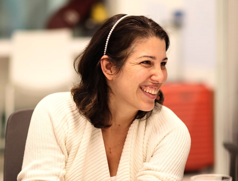 A founder mid-session