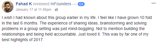 Facebook review from Fahad K